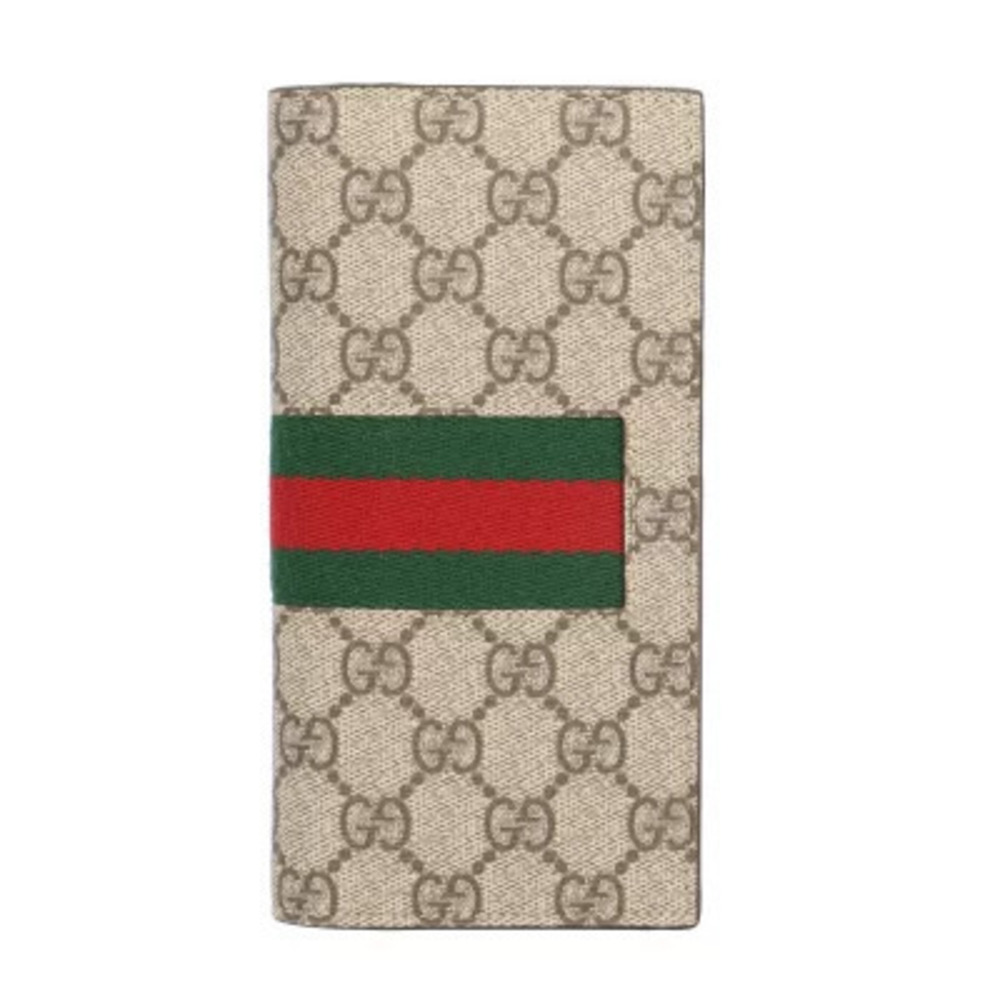 Gucci Sherry Long Wallet GG Supreme Canvas Billfold